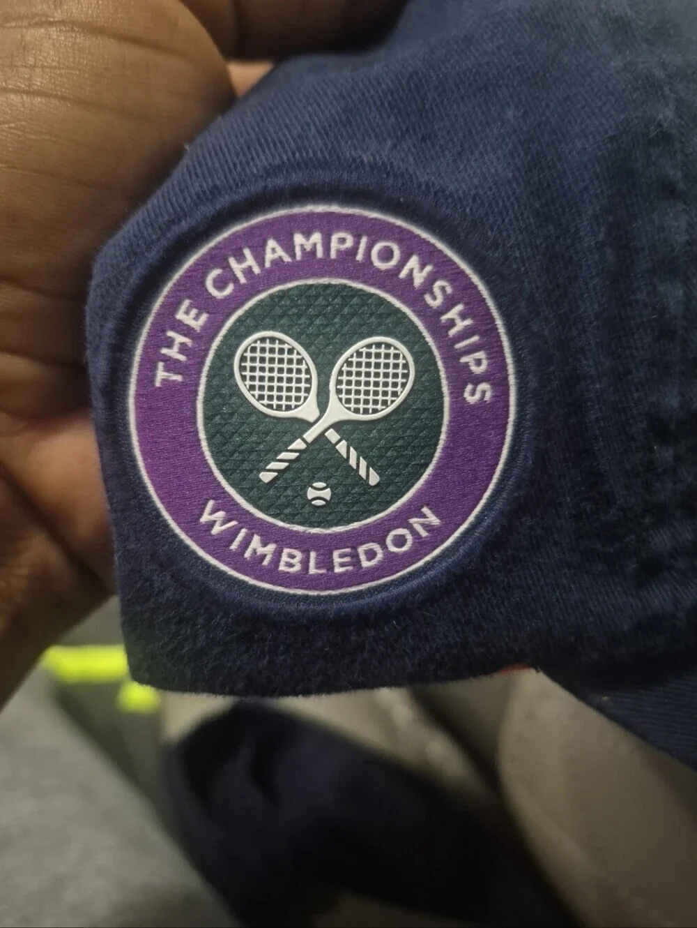 Polo Tennis Wimbledon Chino Ball Cap Adjustable Strapback Navy Blue NWT Rare